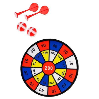 Дартс Попади в цель 6 на липучке 2 дротика 2 шарика Рыжий кот Y22983038 1